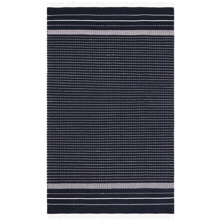 Safavieh 6 x 9 ft. Rectangle Kilim Global & Contemporary Rug, Black & Ivory KLM706Z-6